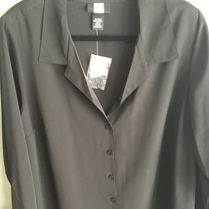 Long sleeve button down blouse